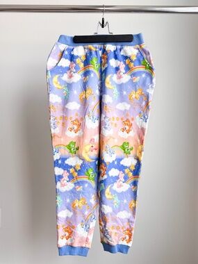 NWT ModCloth x Care Bears Sprinkles of Starlight Joggers L Ombre Blue Pink